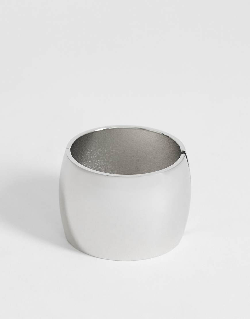Topshop Farah oversized bangle in silver tone | ASOS (Global)