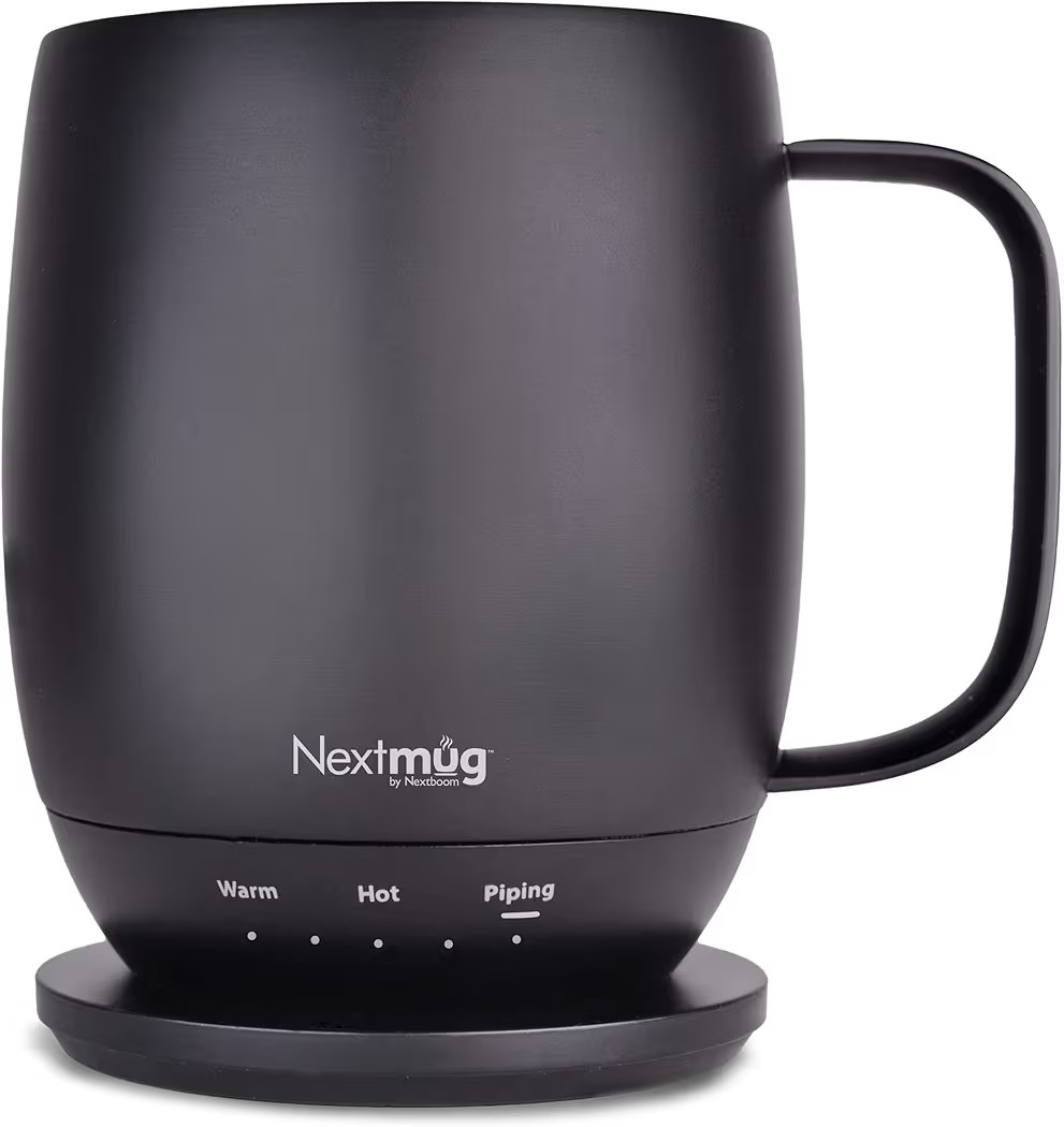 Nextmug - Temperature-Controlled, Self-Heating Coffee Mug (Black - 14 oz.) | Amazon (US)