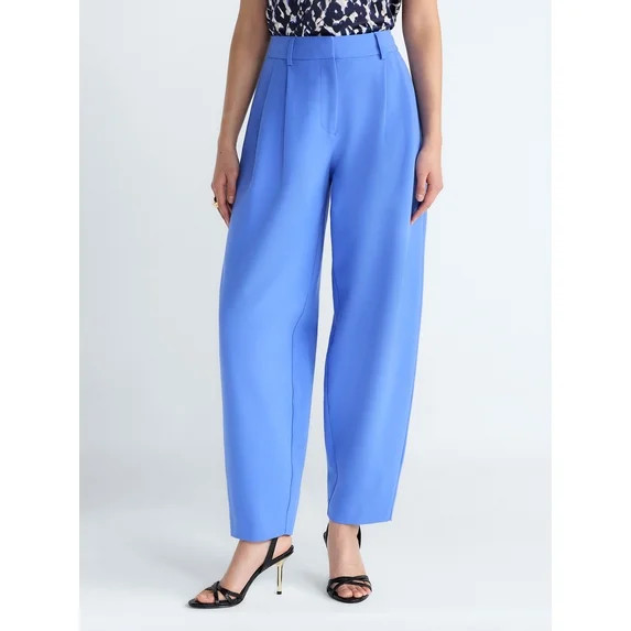 Devil Wears Prada Scoop Collection Women’s and Women's Plus High Rise Pleated Trousers, 30" Ins... | Walmart (US)