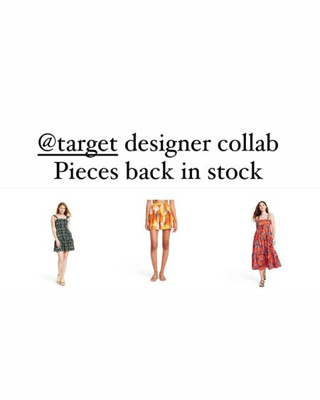 Target designer collab 
Back in stock 
Target style 
Summer dresses


#LTKunder50 #LTKFind #LTKsalealert