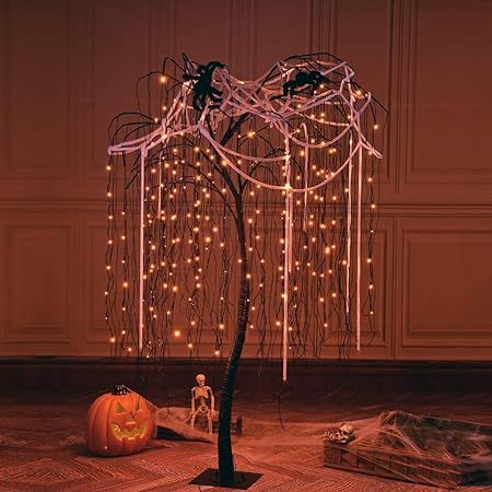 LIGHTSHARE 7 Feet Halloween Tree, 256 LED Lights for Home, Festival,Nativity,Party, and Christmas... | Amazon (US)