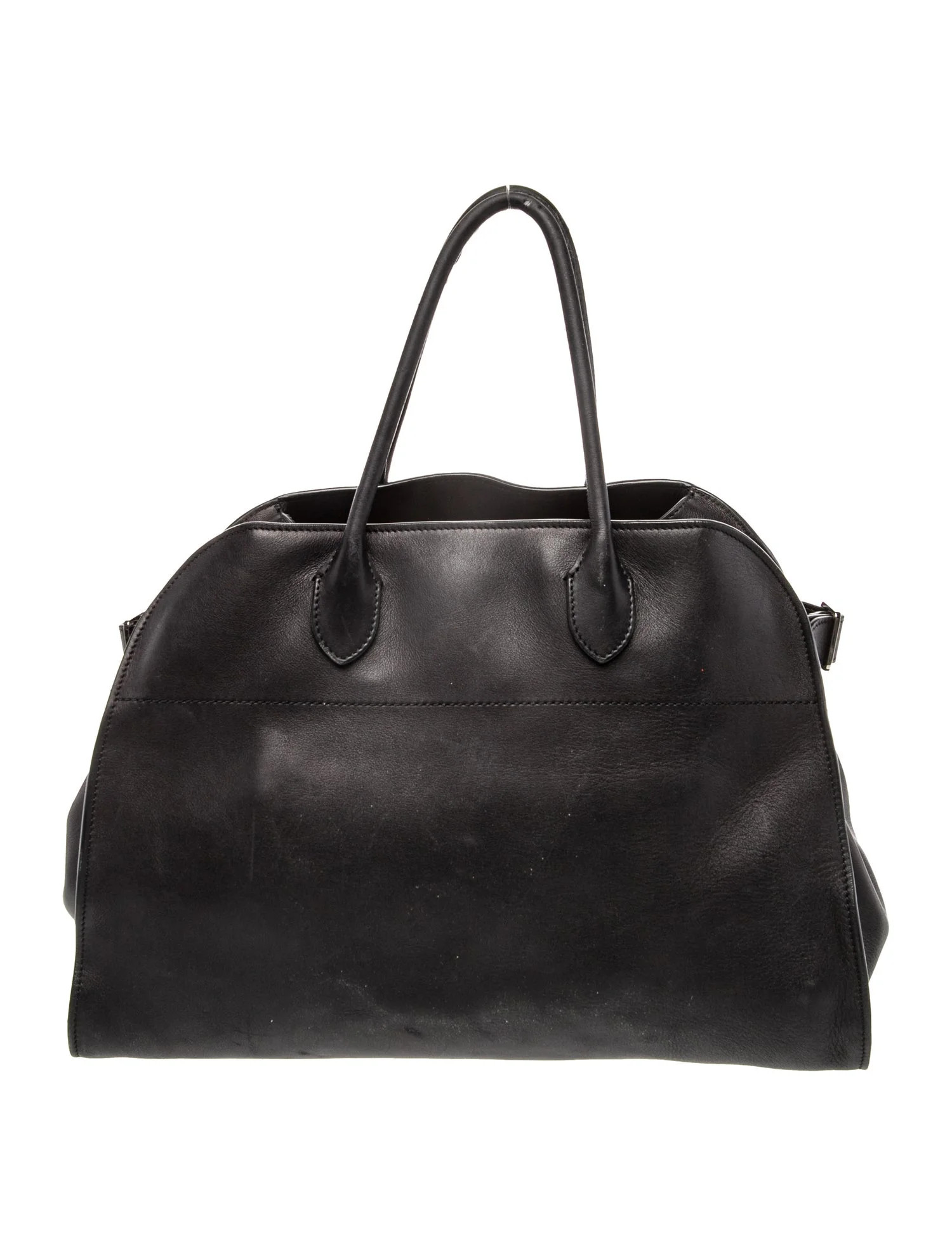 The Row Leather Margaux 15 - Black Handle Bags, Handbags - THR190876 | The RealReal | The RealReal
