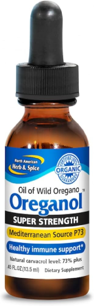North American Herb & Spice Super Strength Oreganol P73 - Pack of 2, 0.45 fl oz - Immune System S... | Amazon (US)