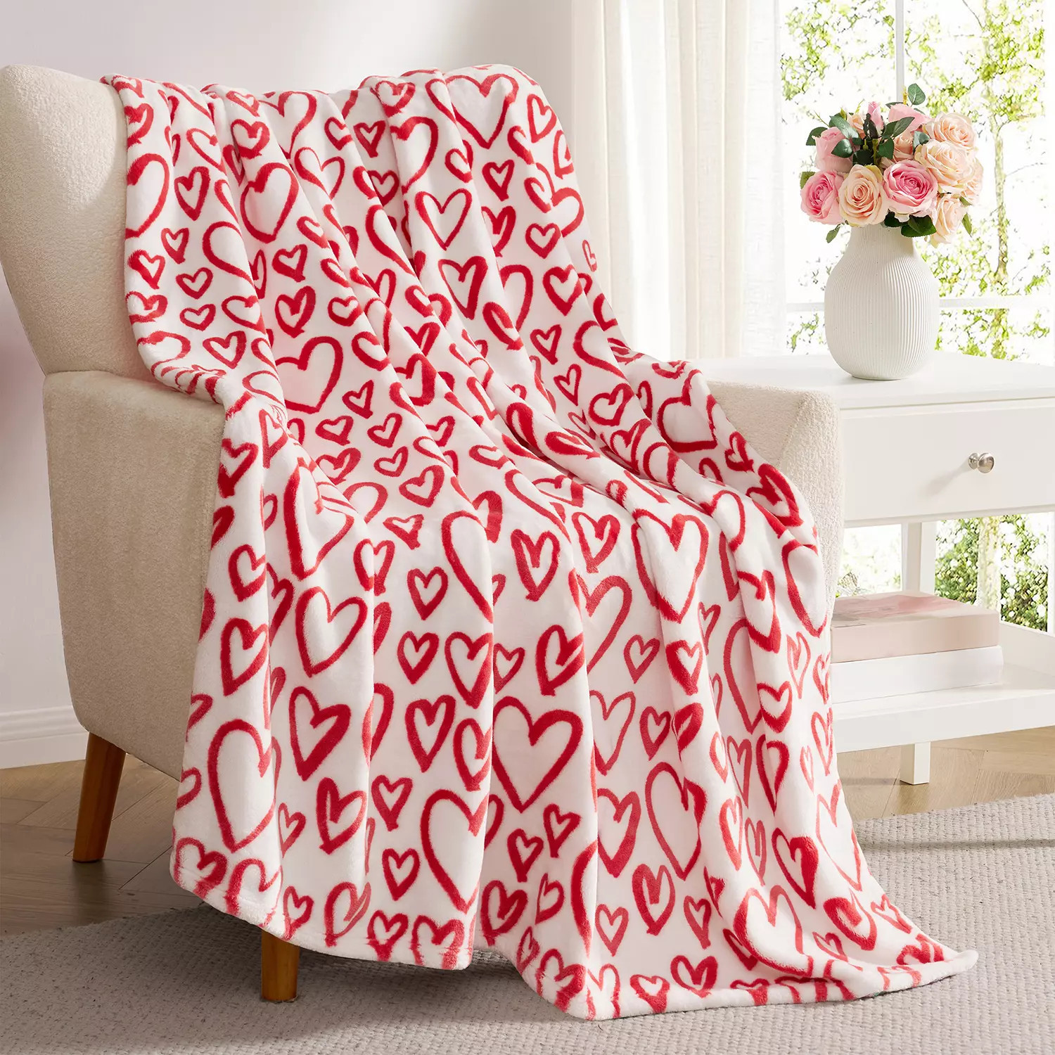 Hallmark Heartstring Plush Throw Blanket, 50' x 70' | Sam's Club
