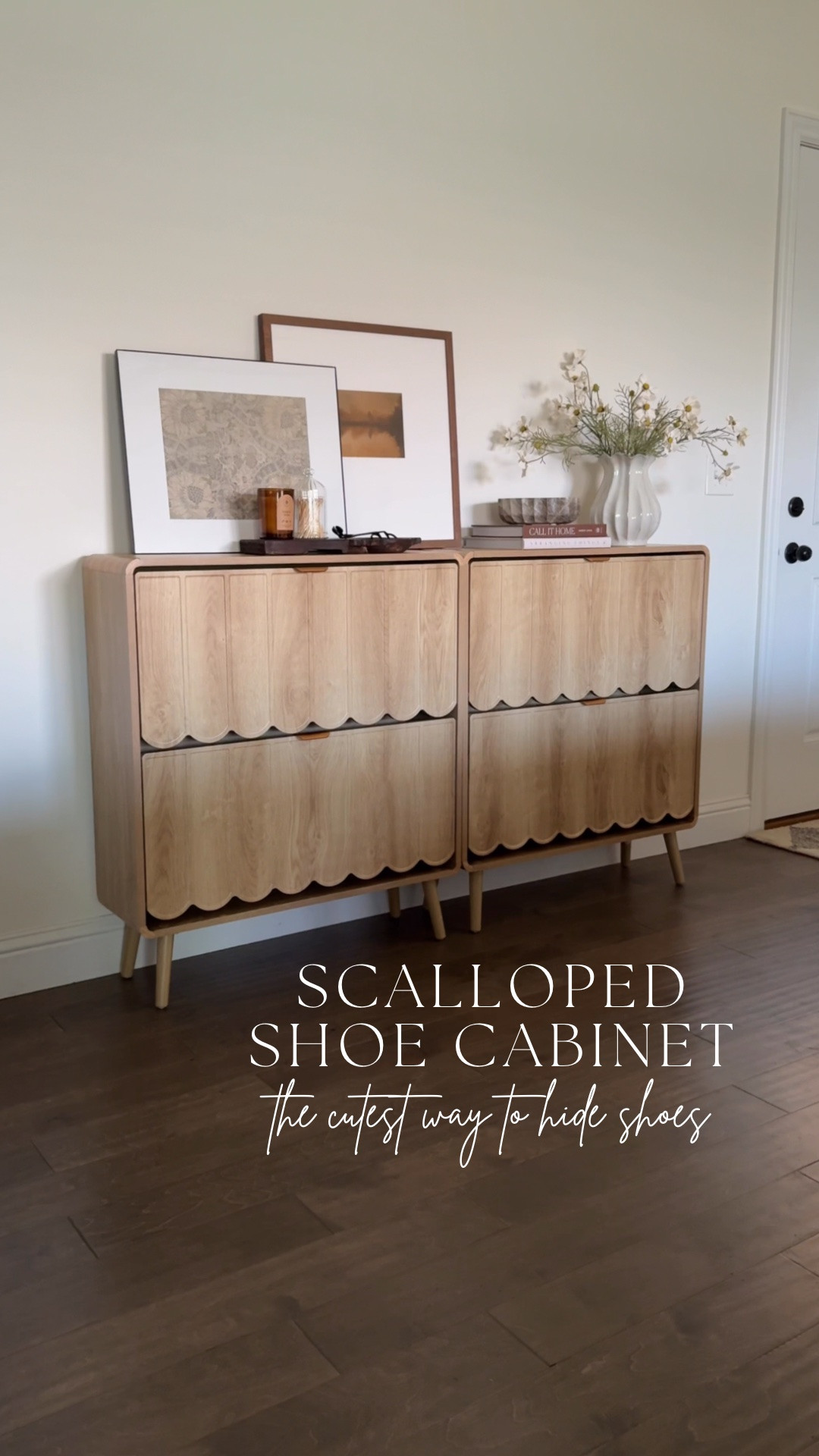 I love finding storage that actually adds to a space, and this scalloped shoe cabinet does exactly that. It keeps everyday shoes tucked away, helps the entryway stay clutter-free, and looks more like a beautiful piece of furniture than storage.

#LTKHome