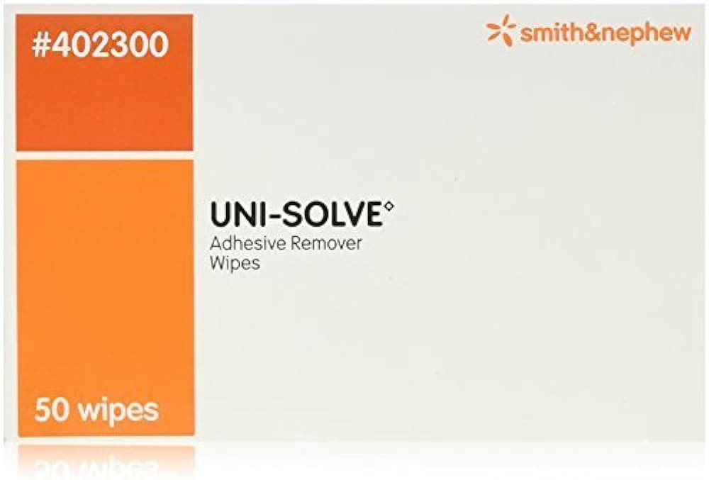 Uni-Solve Adhesive Remover Wipes by Smith and Nephew, Model No - 402300-50 ea by Unisolve | Amazon (US)