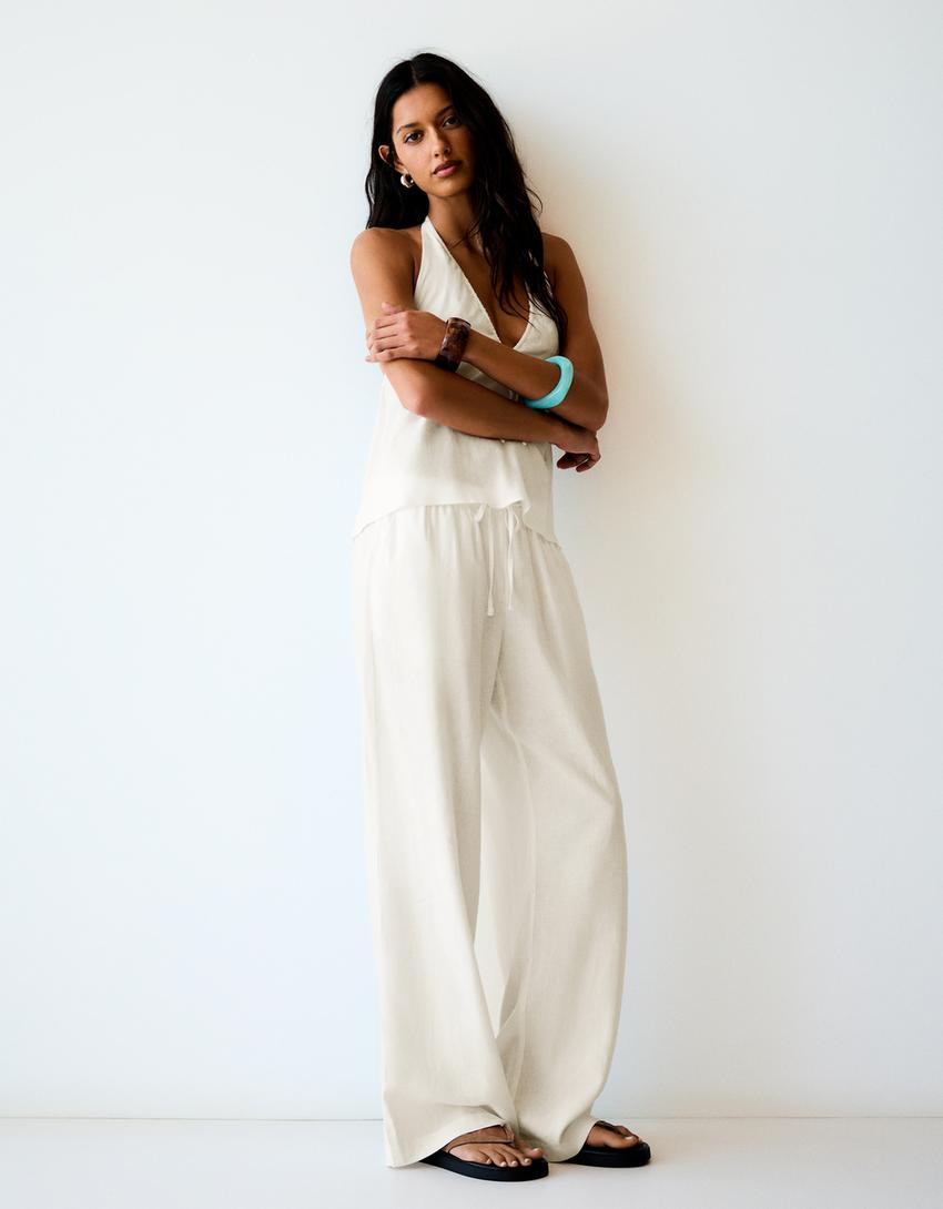 Hose mit Elastikbund - Hosen - Damen | Bershka DE