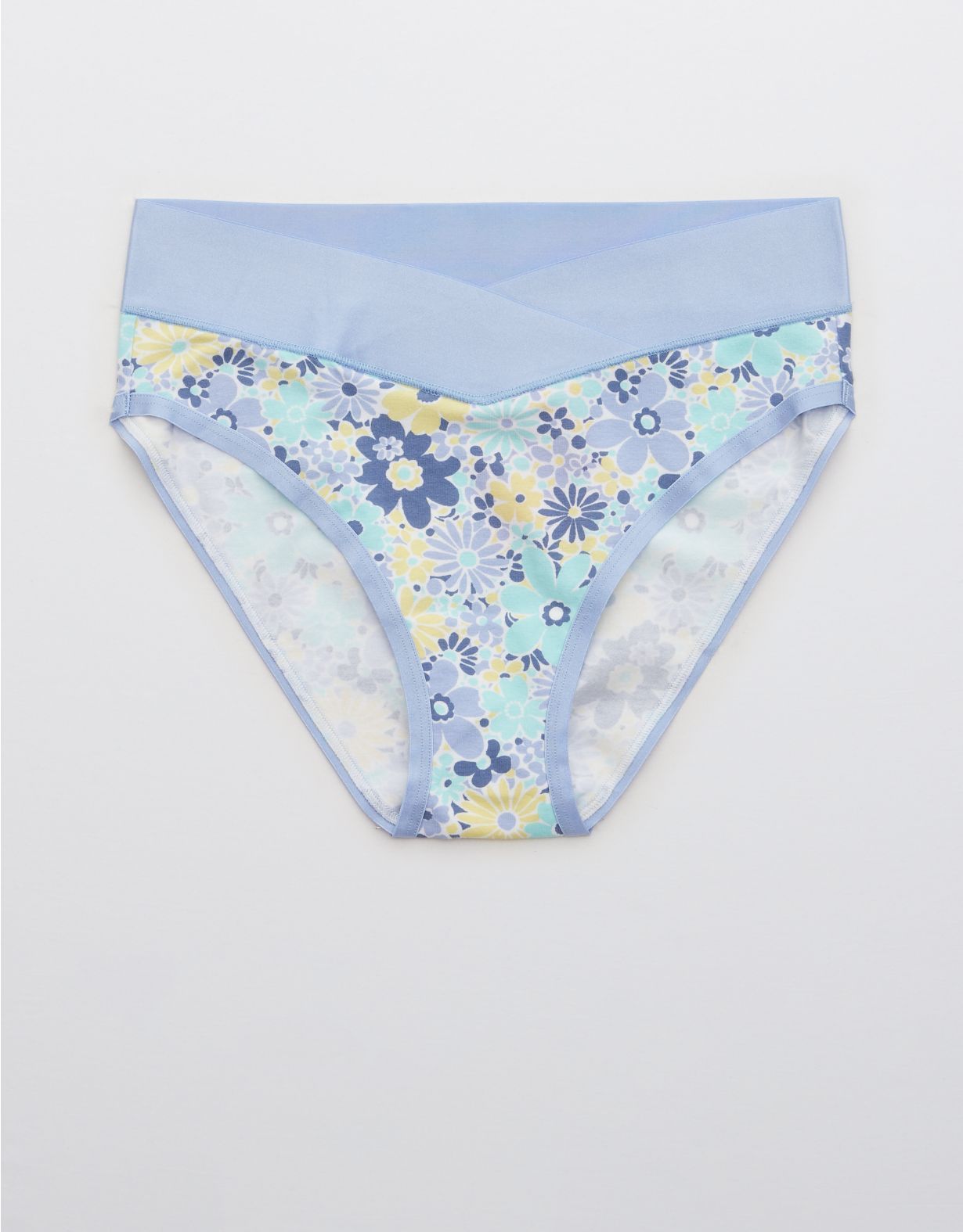 Aerie Cotton Crossover High Waisted Mom Underwear | American Eagle Outfitters (US & CA)