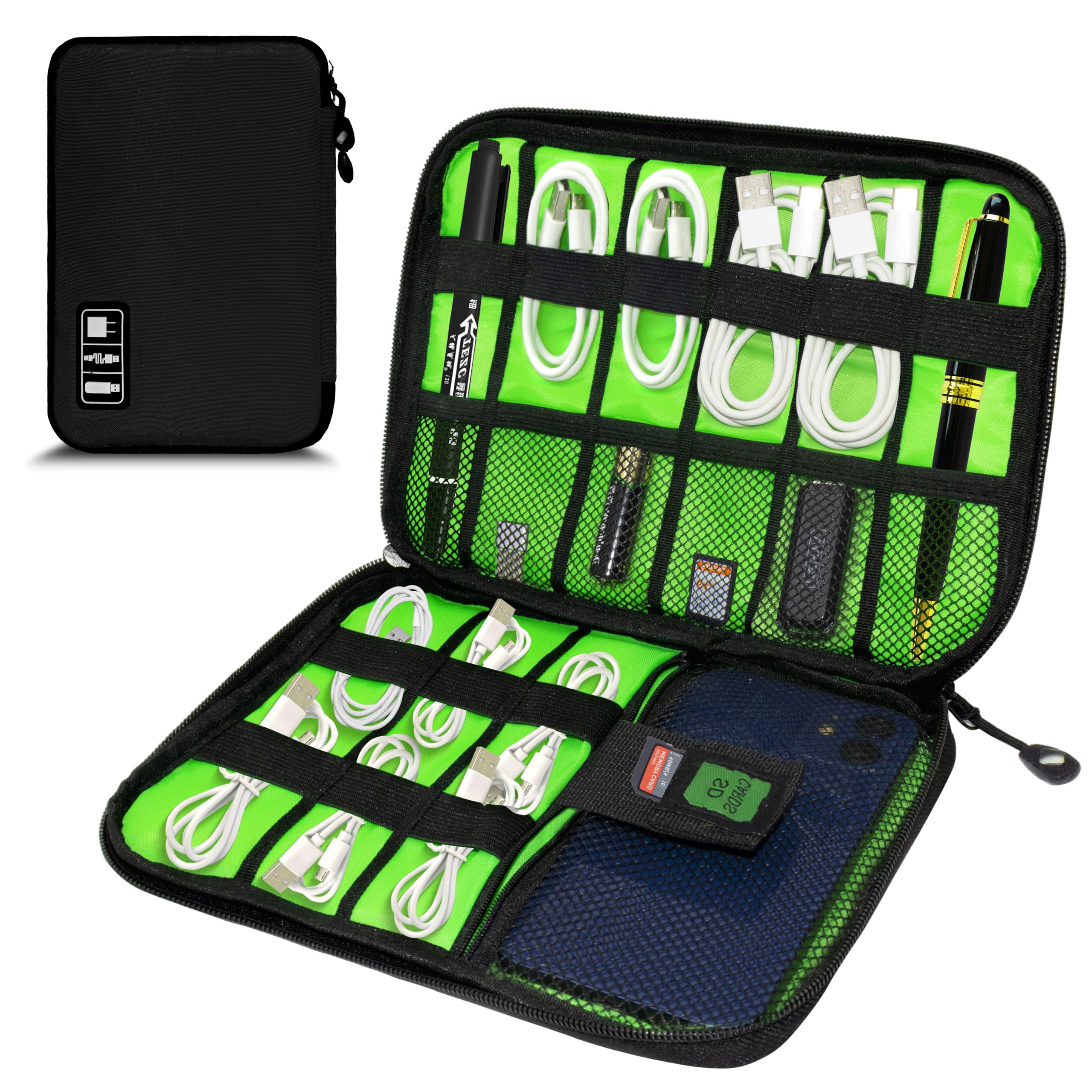 Electronics Organizer,Travel Cord Organizer Pouch, Portable Cable Organizer Bags,Travel Electroni... | Amazon (US)