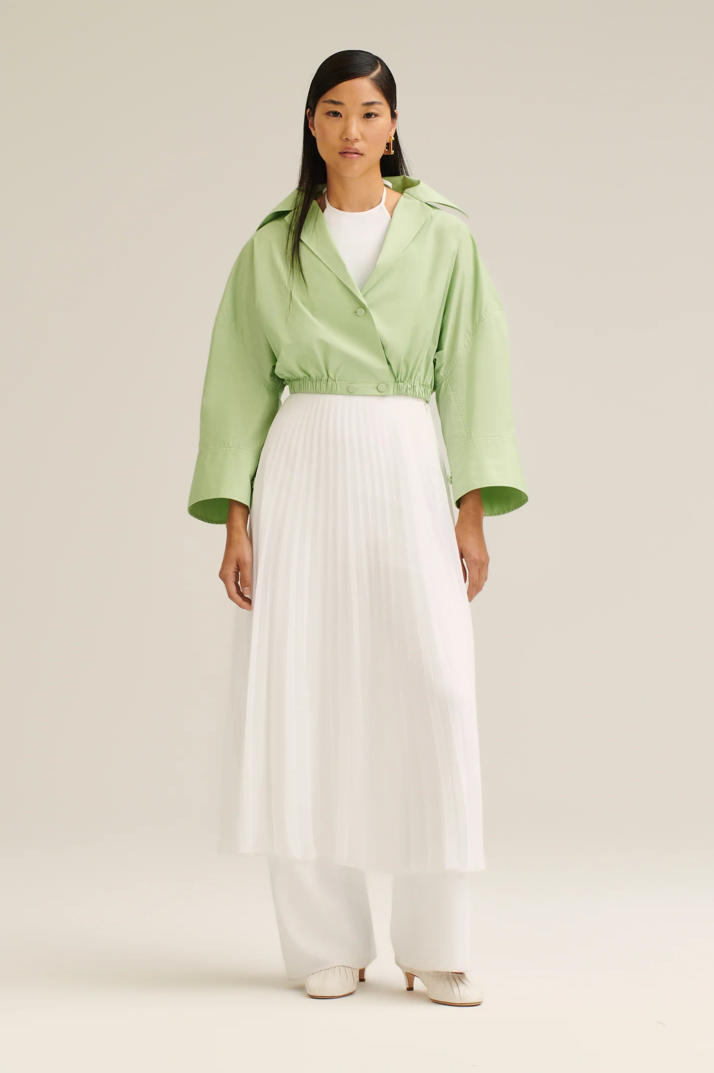 PARACHUTE GATHER SHIRT - APPLE - Scanlan Theodore | Scanlan Theodore AU