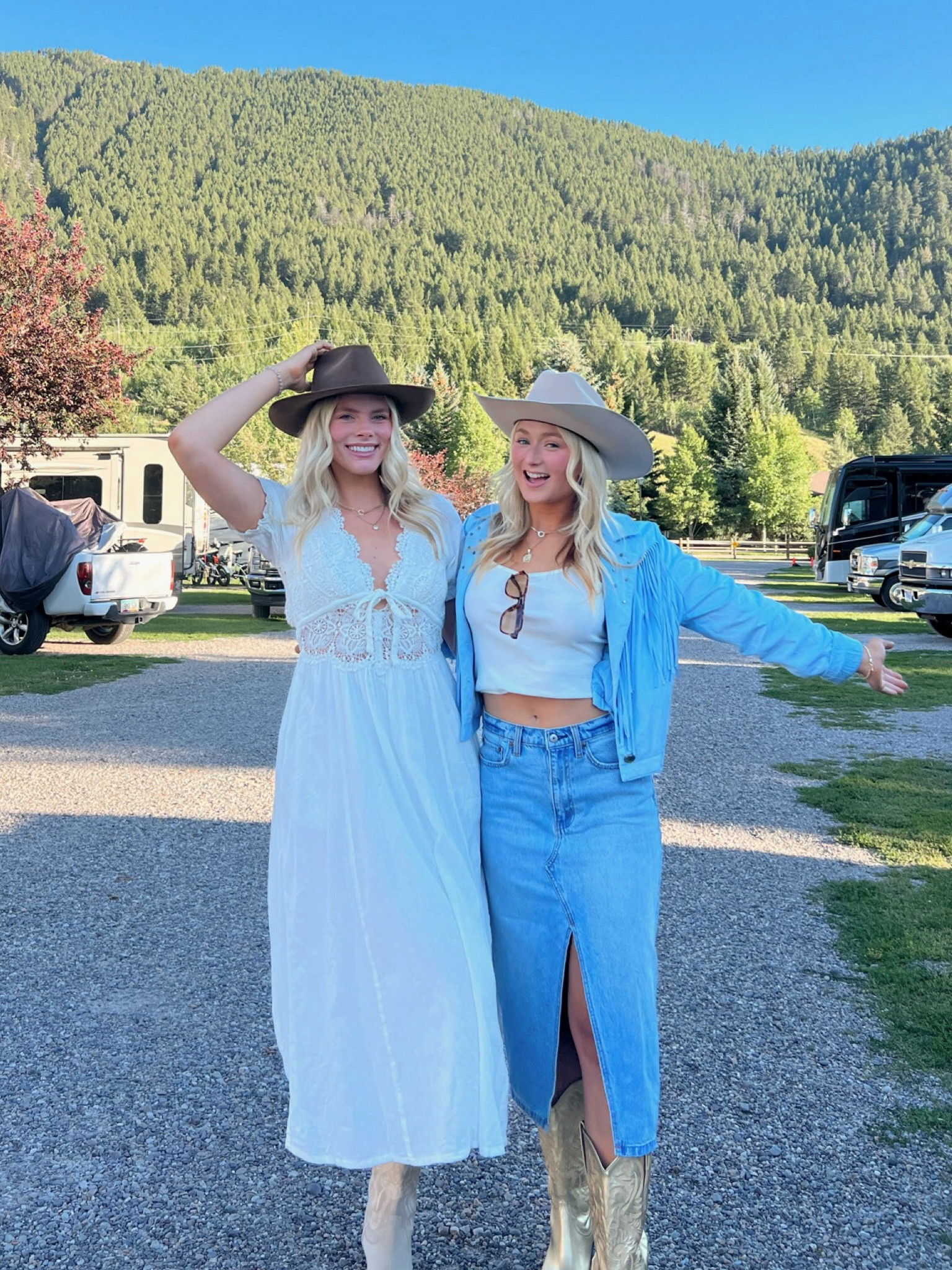 White midi dress runs TTS, wearing a medium! Boots run 1/2 size big, wearing a 9 🤍 

#countrychic #westernstyle #jacksonhole #freepeople #fpstyle

#LTKunder100 #LTKtravel #LTKunder50