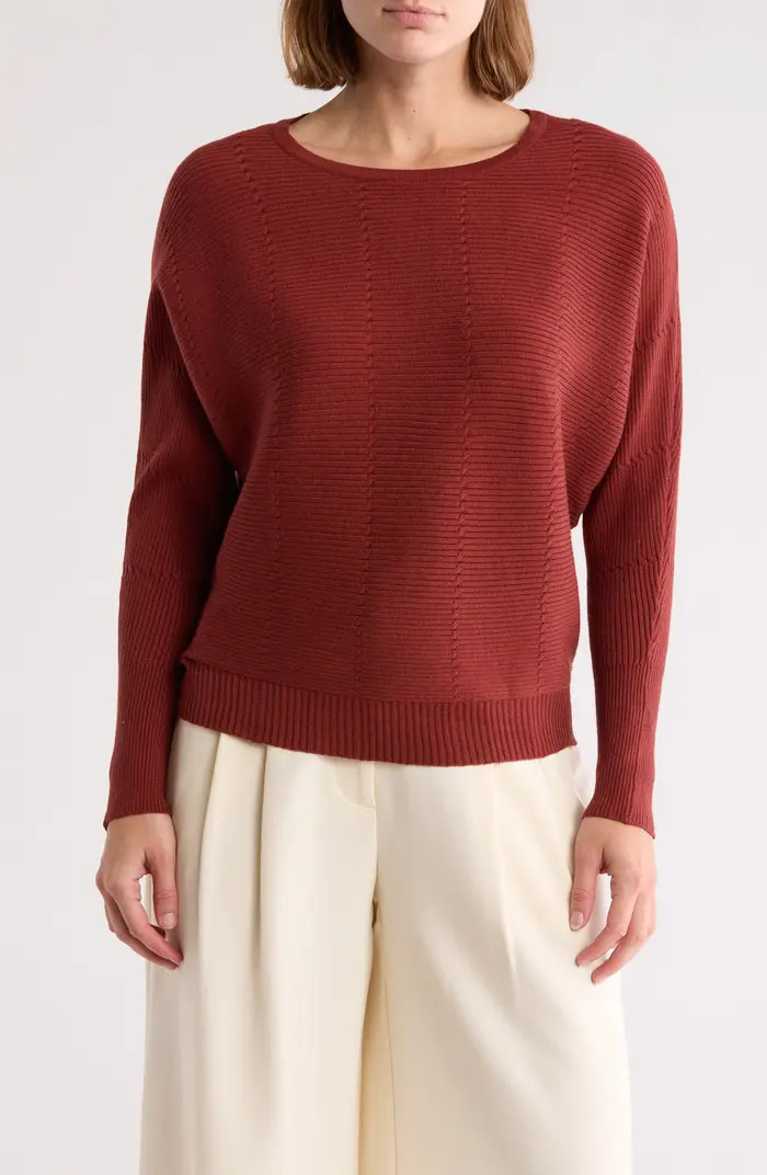 Ribbed Dolman Sleeve Sweater | Nordstrom Rack