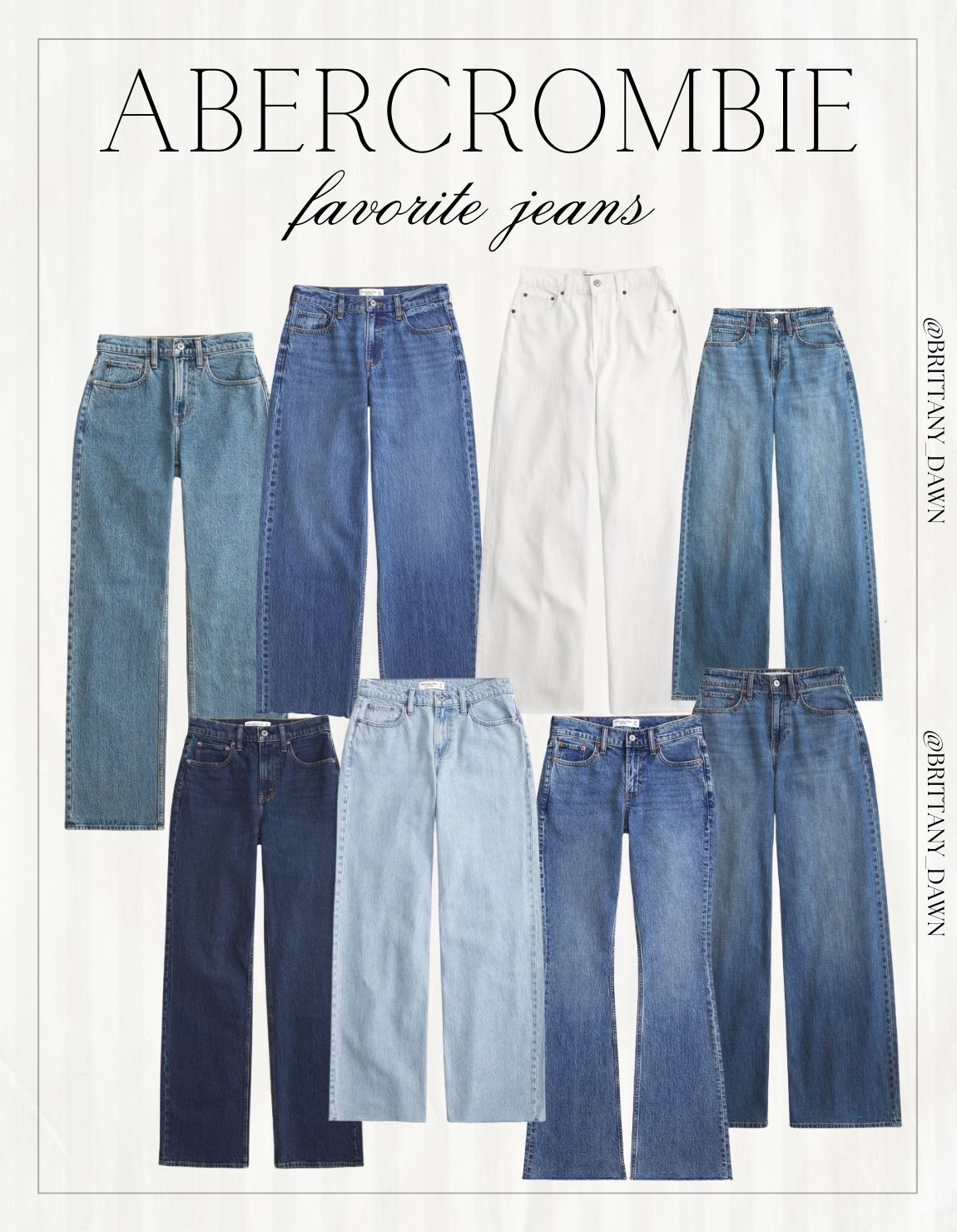 I have found the ultimate collection of Abercrombie jeans for a polished and versatile wardrobe! From high-rise wide legs to classic flares, these denim silhouettes are incredibly flattering for any vibe. 👖✨

I love the variety of washes, including crisp whites and deep indigos. These jeans are absolute must-haves for creating an effortless, modern look that transitions perfectly from day to night! 💙👠

#AbercrombieStyle #DenimDaily #JeansOOTD #FashionFinds #WideLegJeans #SpringFashion #StyleInspo #DenimTrends

#LTKootd