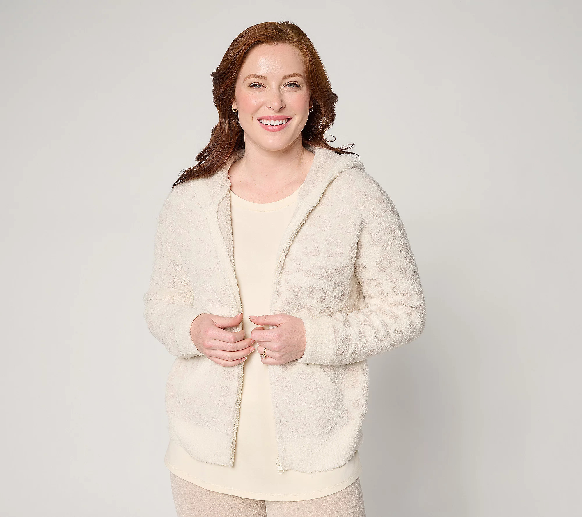 Barefoot Dreams CozyChic Barefoot in the Wild Zip Hoodie | QVC