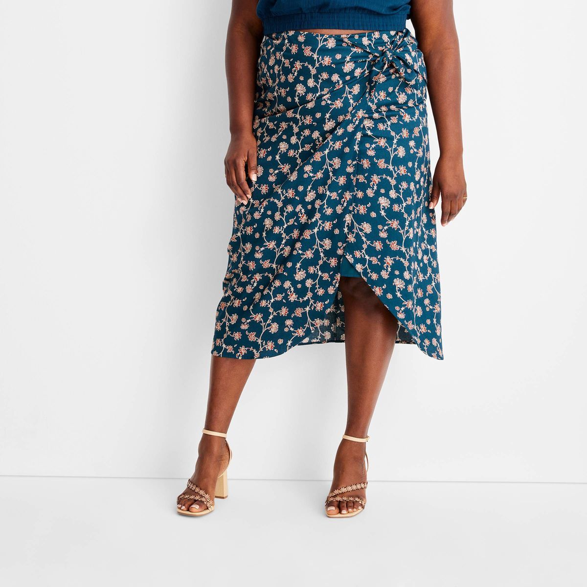 Women's Side-Tie Sarong Midi Skirt - Future Collective™ with Jenny K. Lopez | Target