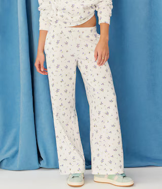 Demetra for Aero Floral Wide Leg Sweatpants | Aeropostale