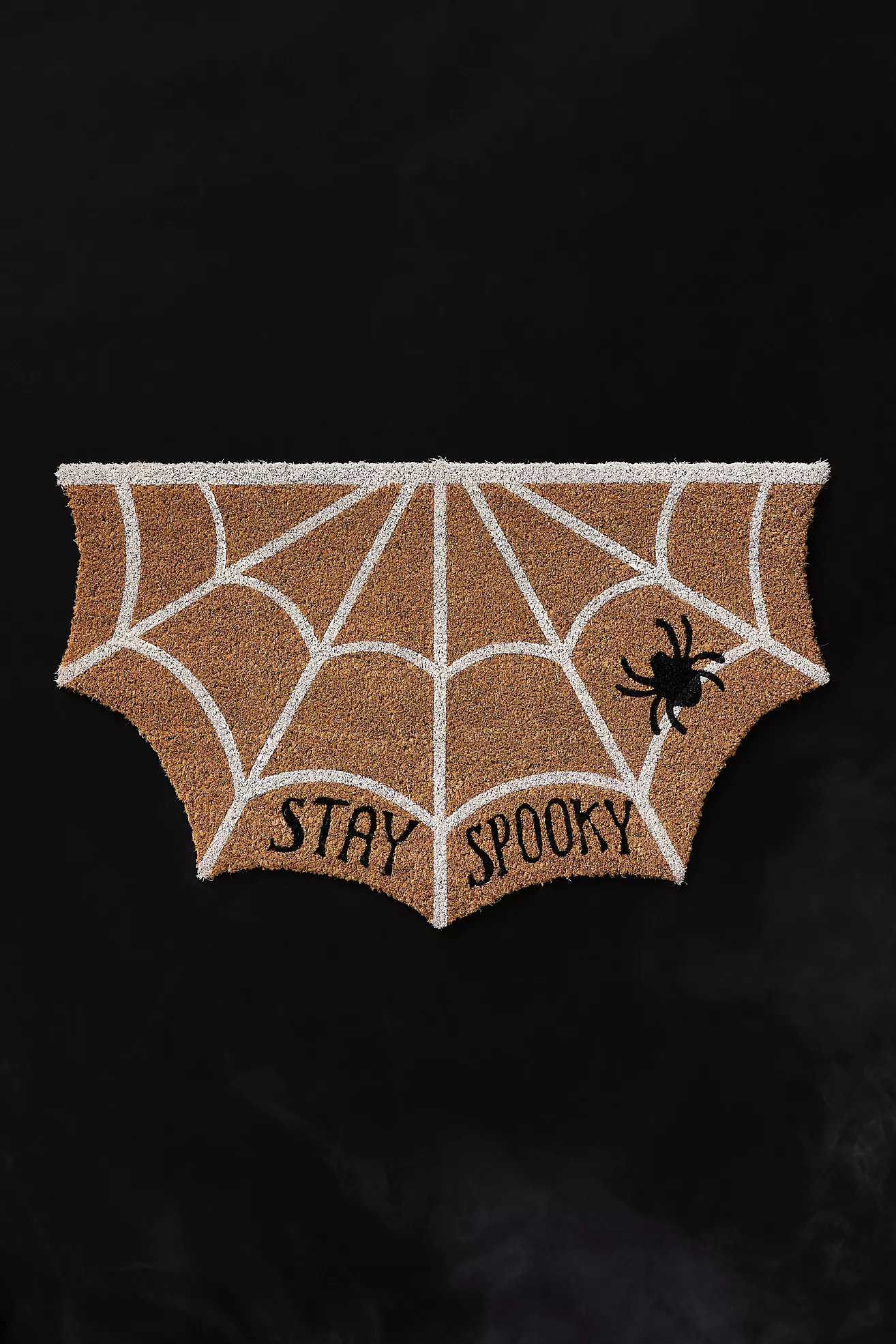 Spiderweb Shaped Coir Printed Doormat | Anthropologie (US)