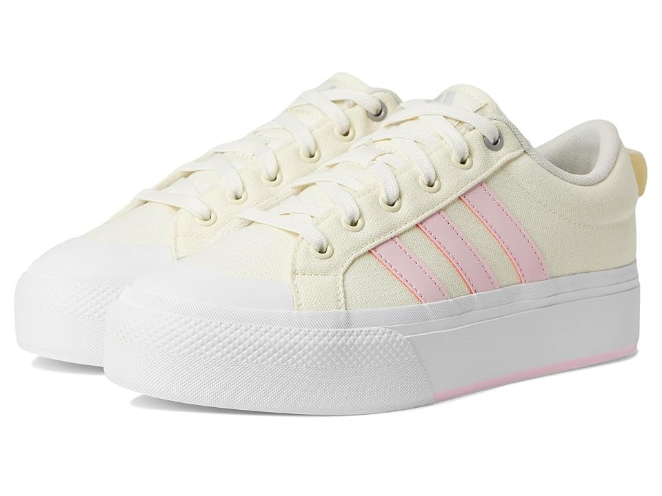 adidas Bravada 2.0 Platform Women's Shoes Off-White/Clear Pink/White : 9.5 B - Medium, Synthetic | Zappos