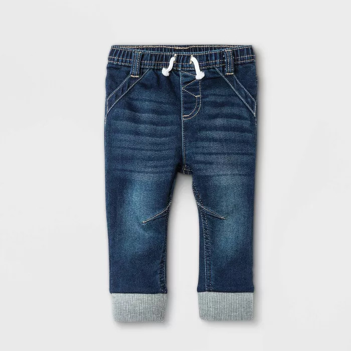 Baby Boys' Jogger Jeans - Cat & Jack™ Dark Wash | Target
