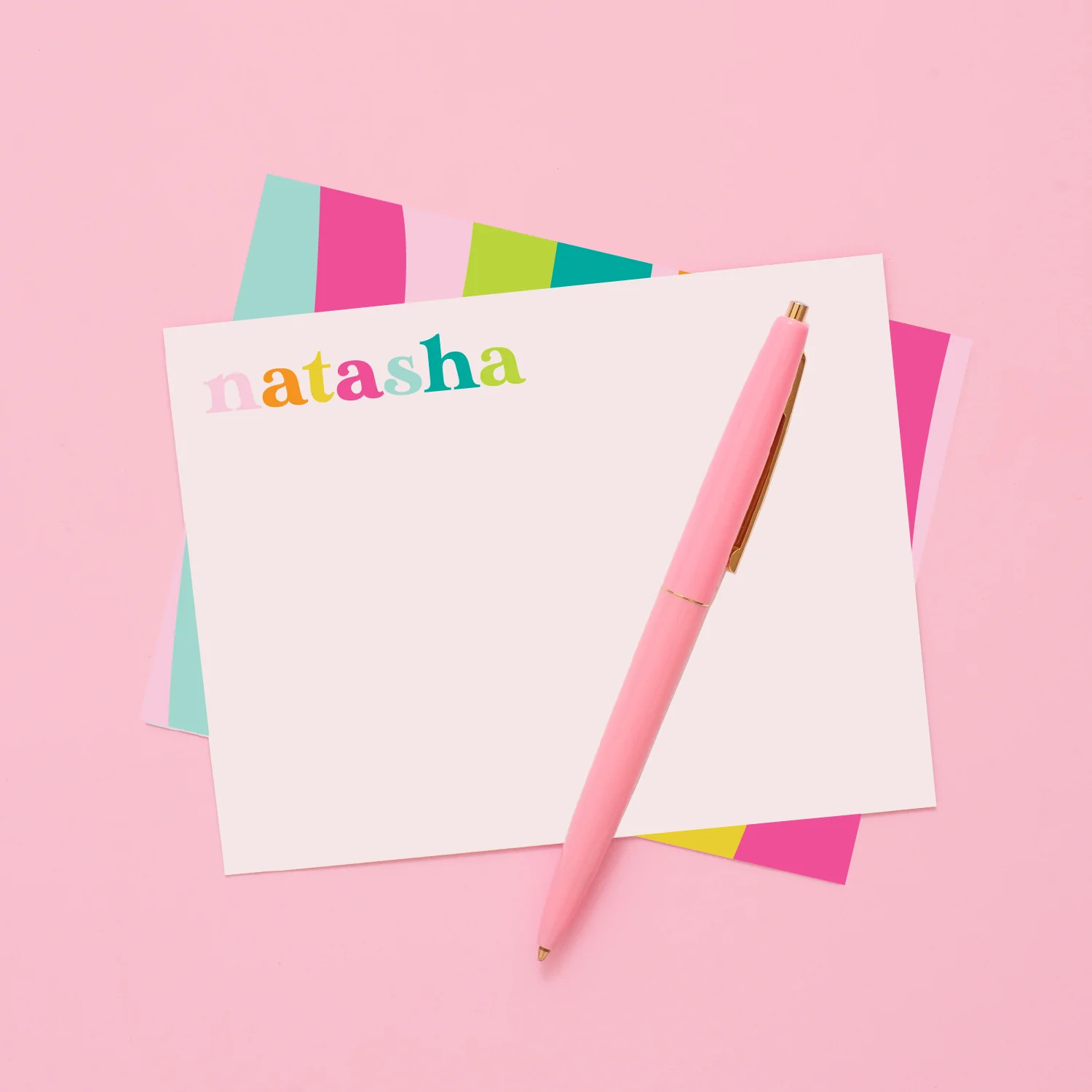 Hello Happiness x JCS Personalized Flat Notes | Joy Creative Shop