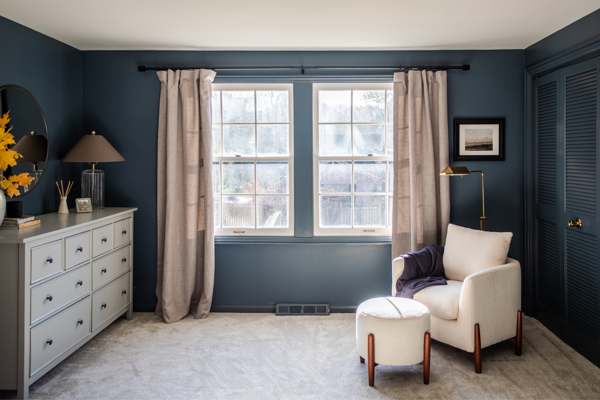 Blue bedroom inspiration - Outerspace by Sherwin Williams 

#LTKFindsUnder100 #LTKHome #LTKStyleTip