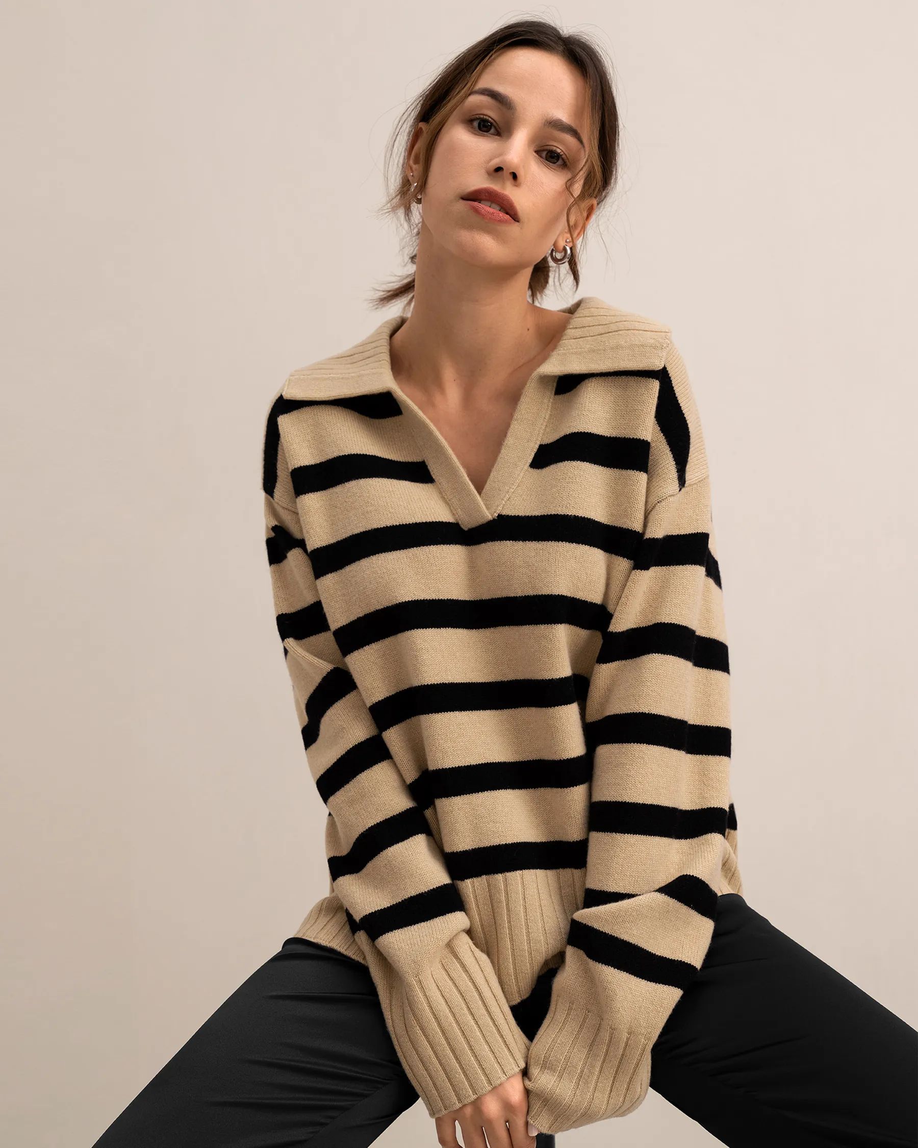 The Gilly Stripe Sweater | LilySilk