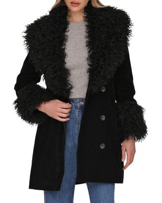 Faux Fur Trim Coat | Bloomingdale's (US)