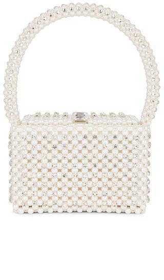 Eclipse Pearl Bag in White & Silver | Revolve Clothing (Global)