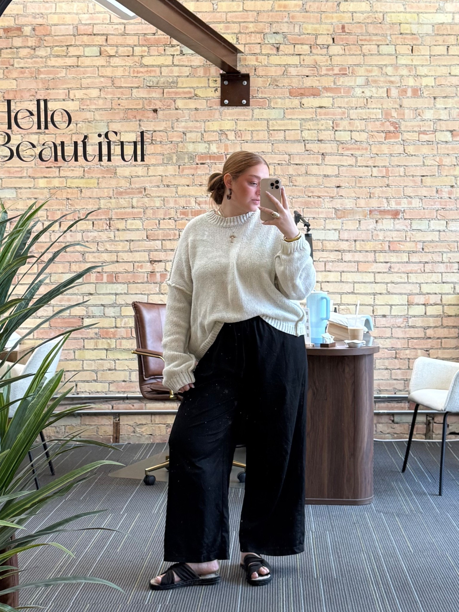 Simple fall transitional outfit! Sweater & sandals

#LTKSeasonal #LTKPlusSize #LTKFindsUnder50