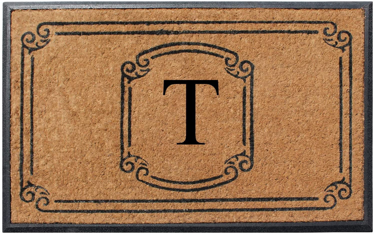 A1 Home Collections Rubber and Coir Molded Door Mat 30x48 Inch Designer Hand-Crafted ,Personalize... | Walmart (US)