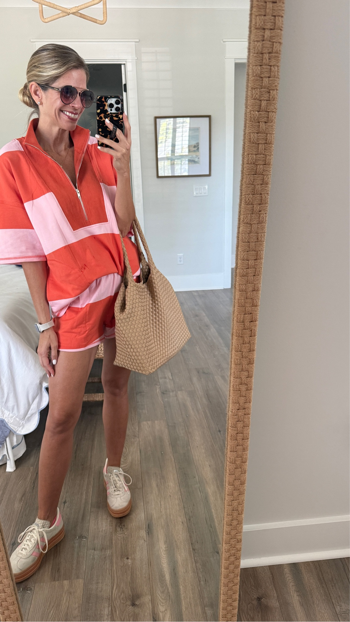 Cozy set for everyday, Amazon short set, Free People look for less. Velvet eyewear sunglasses, Adidas sneakers, woven bag.  

#LTKootd #LTKMothersDay #LTKSeasonal