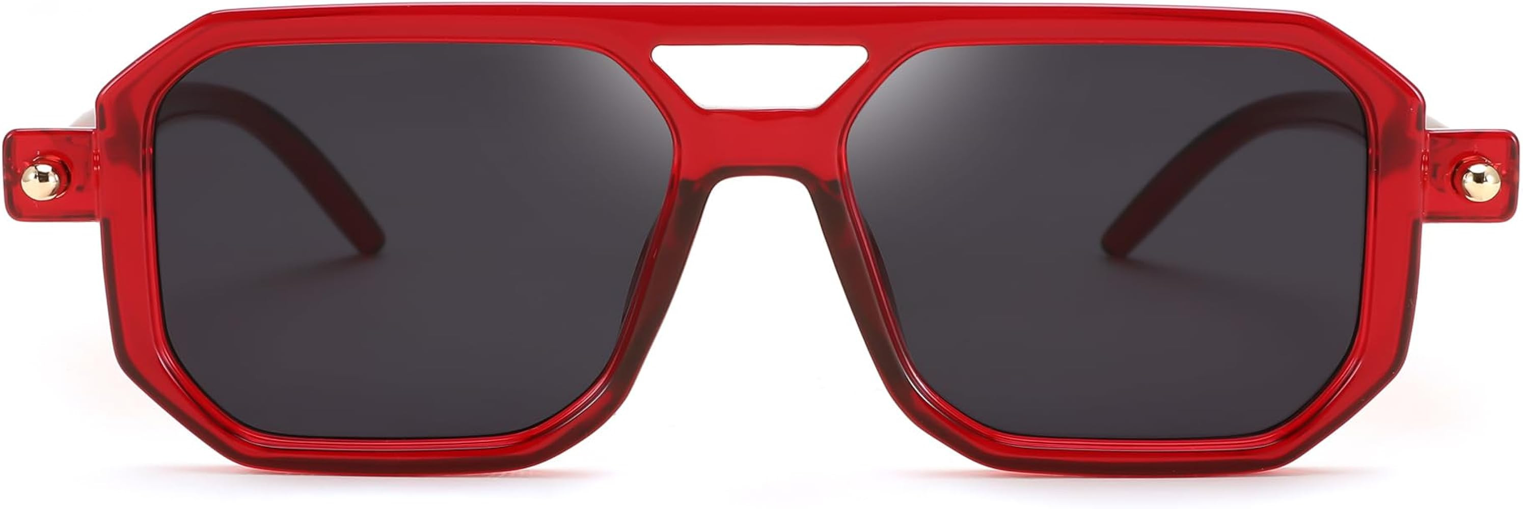 FEISEDY Vintage Square 70s Flat Aviator Sunglasses Women Men Classic Retro Stylish Frame UV400 Su... | Amazon (US)