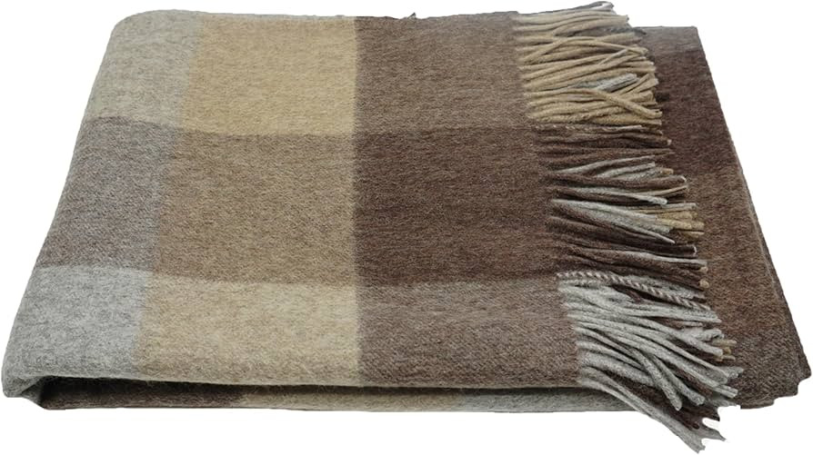 State Cashmere Multicolored Plaid Home Throw Blanket with Decorative Fringe 100% Pure Cashmere Ul... | Amazon (US)