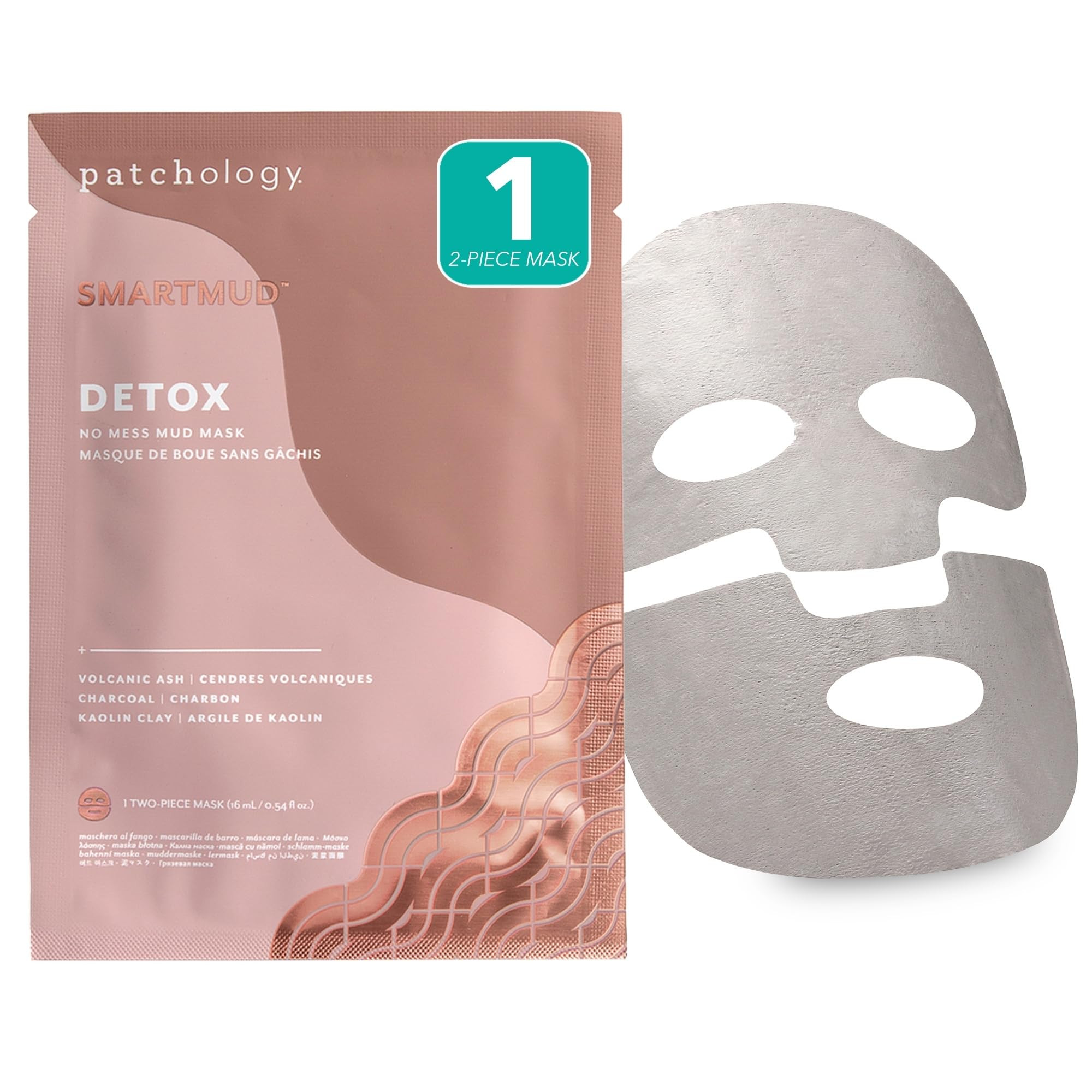 Patchology SmartMud Detox No-Mess Mud Facial Sheet Mask for Men & Women – Refreshing and Hydrat... | Amazon (US)