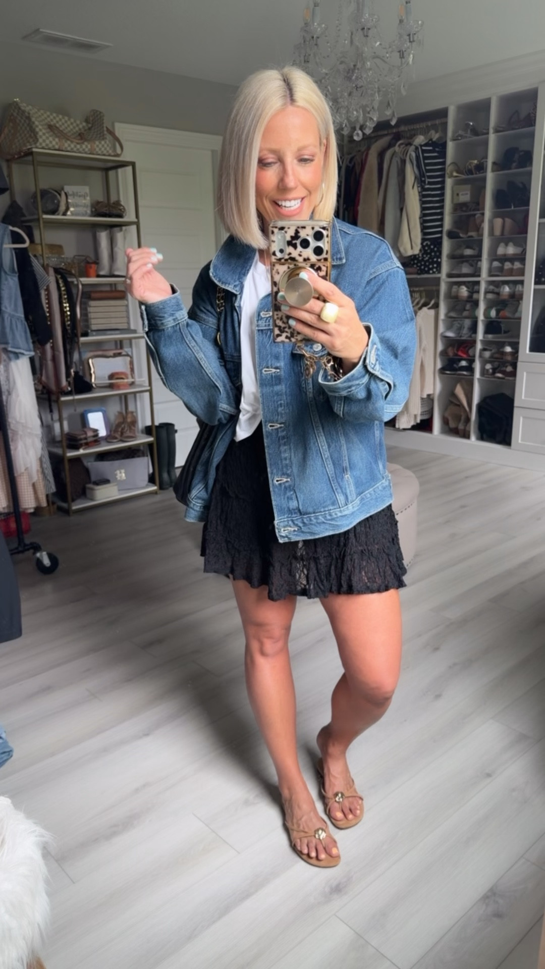 Spotted at Walmart and RUN 🏃‍♀️ — Levi Strauss denim jackets for a fraction of the price 🙌

These are the ultimate affordable denim jackets, perfect for everyday outfits, mom style, and easy spring to summer layering. Think capsule wardrobe staples, classic denim looks, and that effortless street style vibe without the splurge.

If you love budget-friendly fashion, Walmart finds, and Levi’s style for less, this is your sign 💙
⬇️⬇️⬇️
Jacket small (runs oversized)
Tee medium for a roomy fit!
Lace skirt/shorts small
Sandals sized up 1/2 size.

#Walmartstyle #DenimJacket #LeviStrauss #AffordableFashion #MomStyle #EverydayOutfits #CapsuleWardrobe #SpringStyle #SummerStyle #BudgetFashion #WalmartFashion #StyleForLess


#LTKootd #LTKSaleAlert #LTKSeasonal