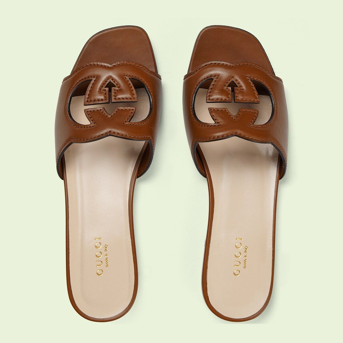 Gucci Women's Interlocking G cut-out slide sandal | Gucci (US)