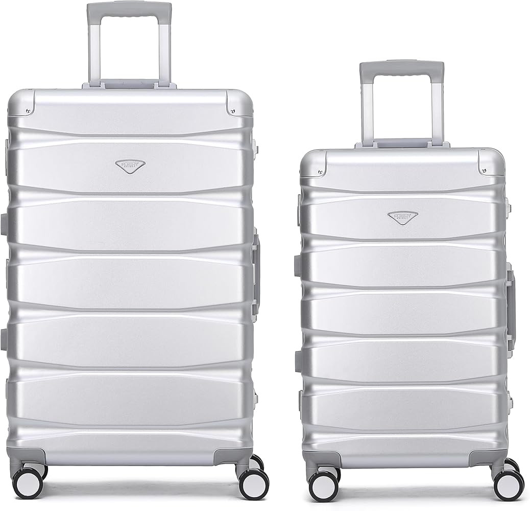Flight Knight Premium Travel Suitcase - 8 Spinner Wheels - Built-in TSA Lock Lightweight Aluminiu... | Amazon (UK)