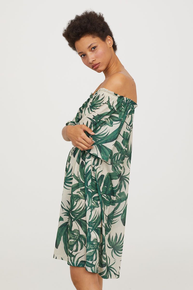 H&M Off-the-shoulder Dress $12.99 | H&M (US)