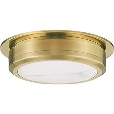 Hudson Valley 8014-AGB Transitional LED Flush Mount from Greenport Collection in Bronze / Dark Fi... | Amazon (US)