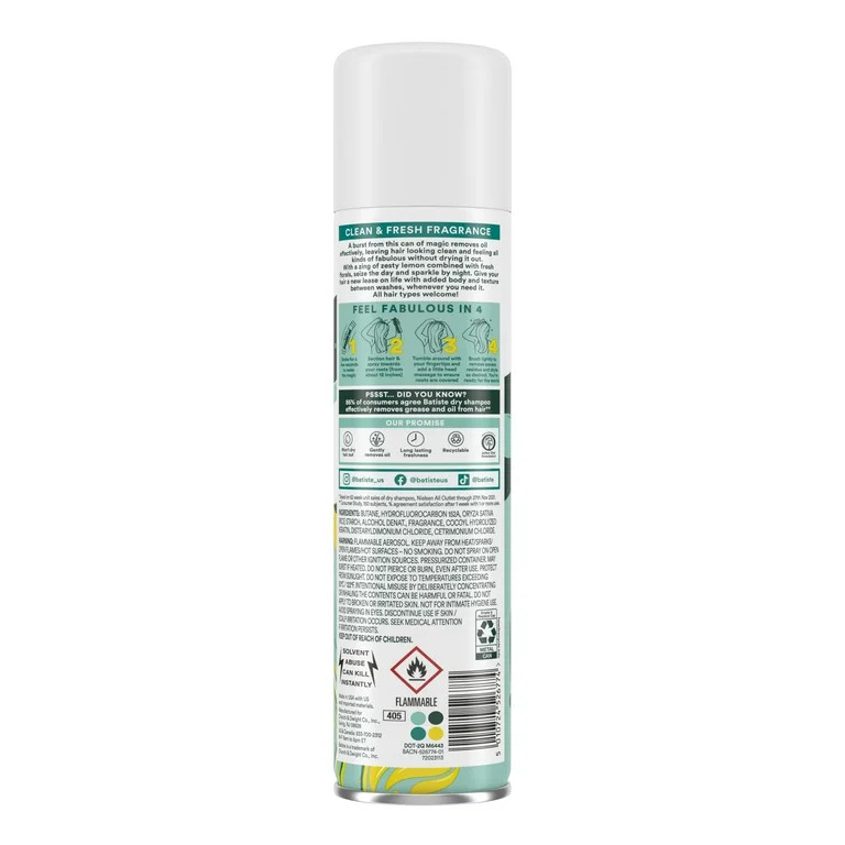 Batiste Dry Shampoo, Original Fragrance, 5.71 oz | Walmart (US)