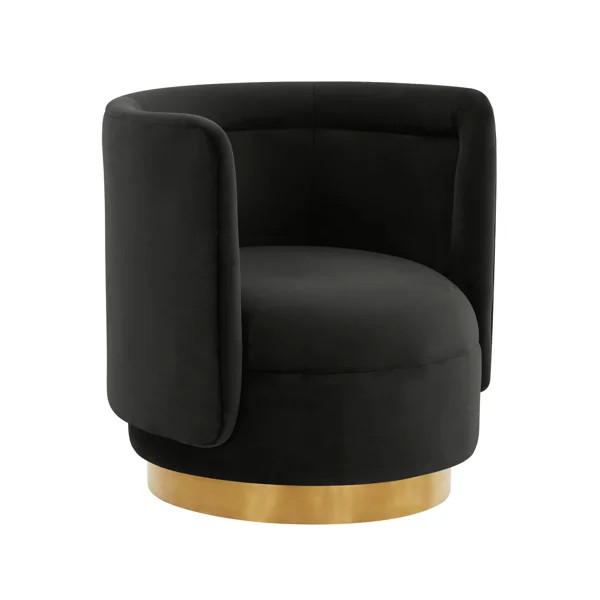 Roswell Upholstered Swivel Barrel Chair | Wayfair North America