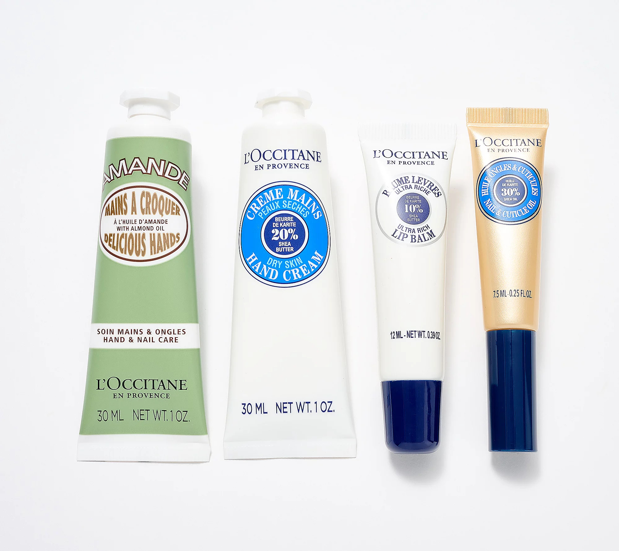 L'Occitane Nourising Nail, Hand & Lip 4pc Set | QVC