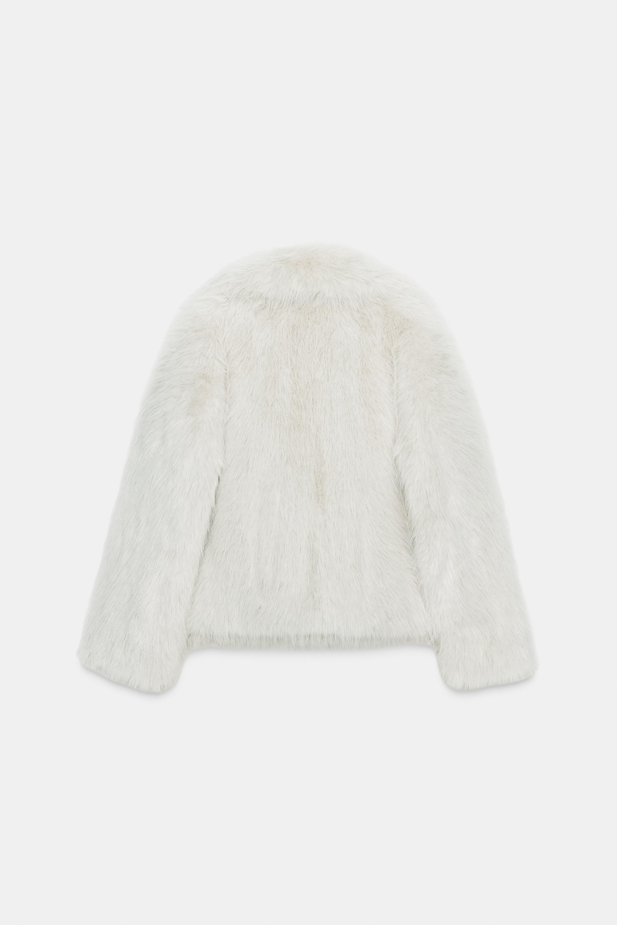 SHORT FAUX FUR COAT ZW COLLECTION | Zara UK