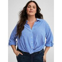 Twist Front Button Up Shirt in Multi | Torrid (US & Canada)