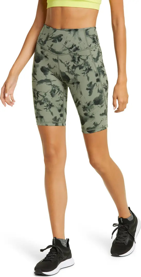 Zella Studio Lite Print Pocket Bike Shorts | Nordstrom | Nordstrom