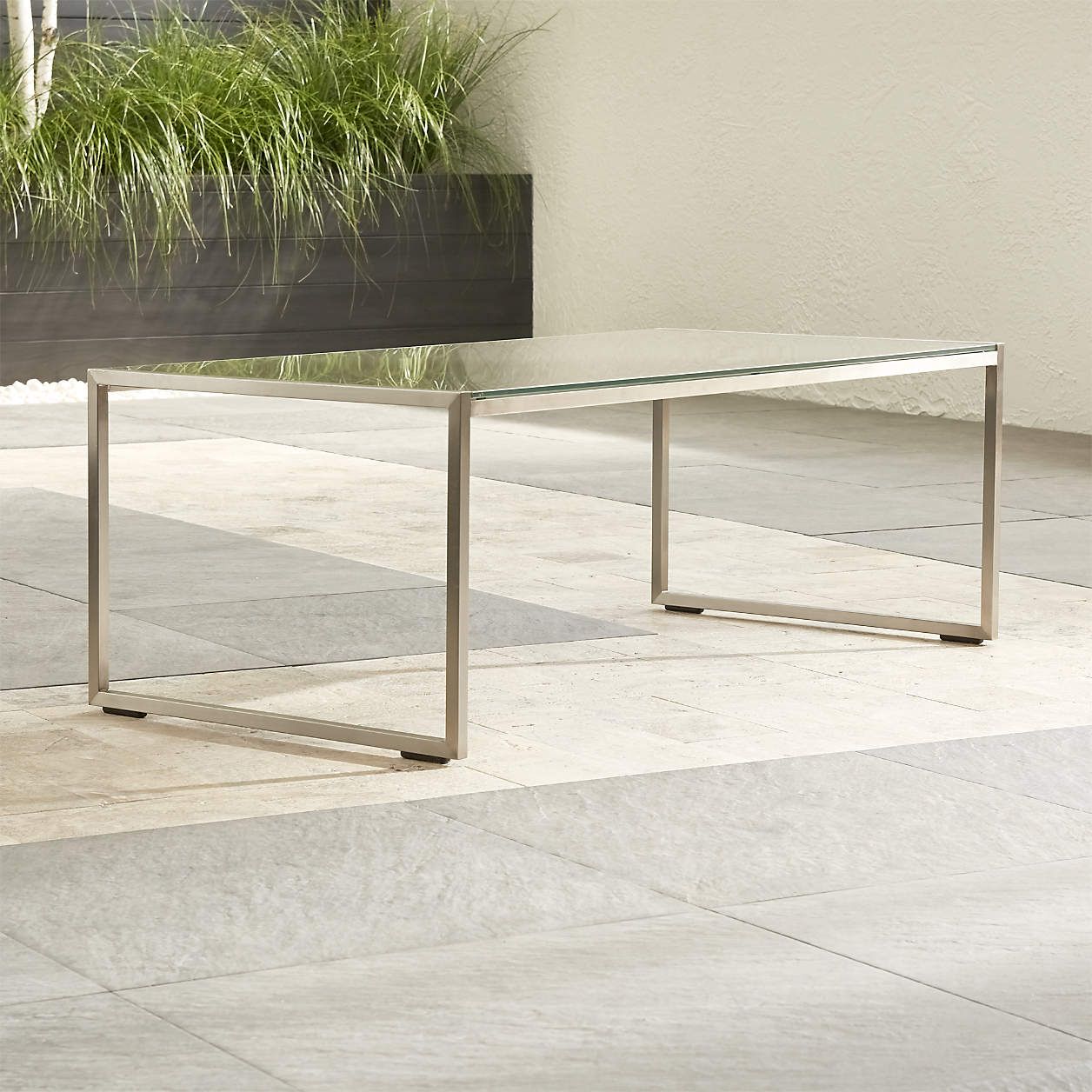 Dune Painted Glass Coffee Table + Reviews | Crate and Barrel | Crate & Barrel