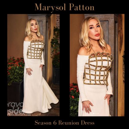 Marysol Patton’s Real Housewives of Miami Season 6 Reunion Dress is by Michael Fausto / Shop Similar 📸 + info = BravoTV.com