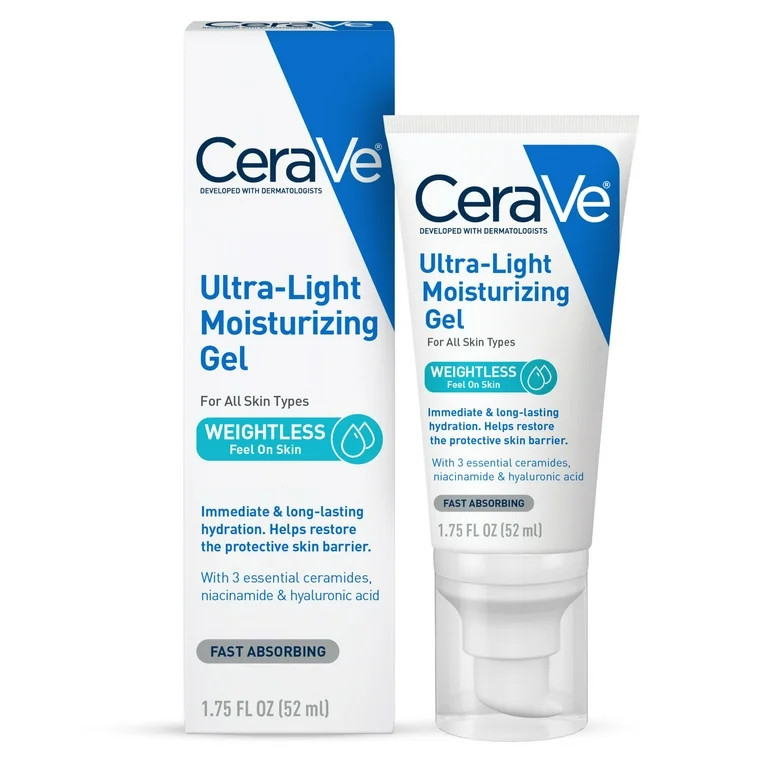 CeraVe Ultra-Light Gel Face Moisturizer with Hyaluronic Acid & Niacinamide All Skin Types 1.75 fl... | Walmart (US)