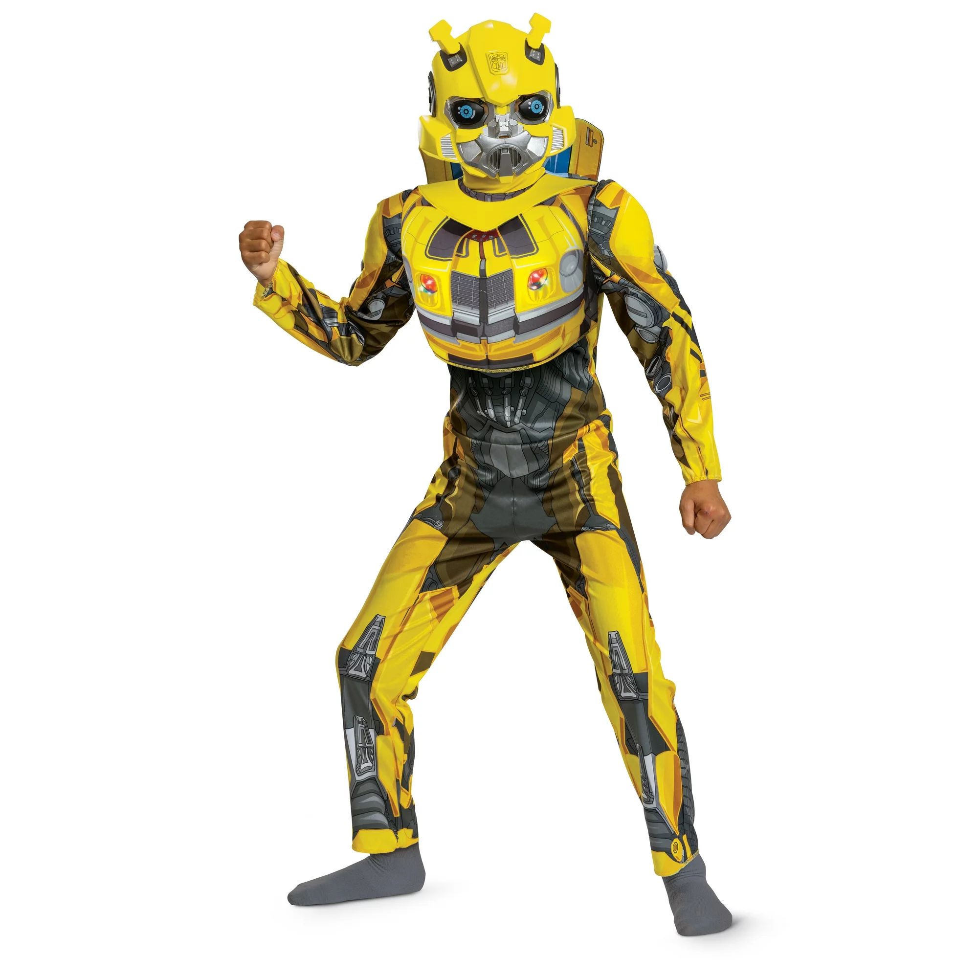 Transformers Rise of the Beast Boys’ Bumblebee Light-Up Deluxe Halloween Costume, Size 4-6 | Walmart (US)