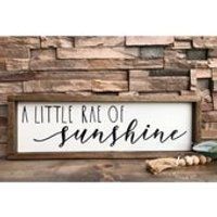 A Little Rae Of Sunshine Sign  Kitchen Decor  Hutch Decor  Rae Dunn Decor  Farmhouse Decor  Fixerupper Style | Etsy (US)